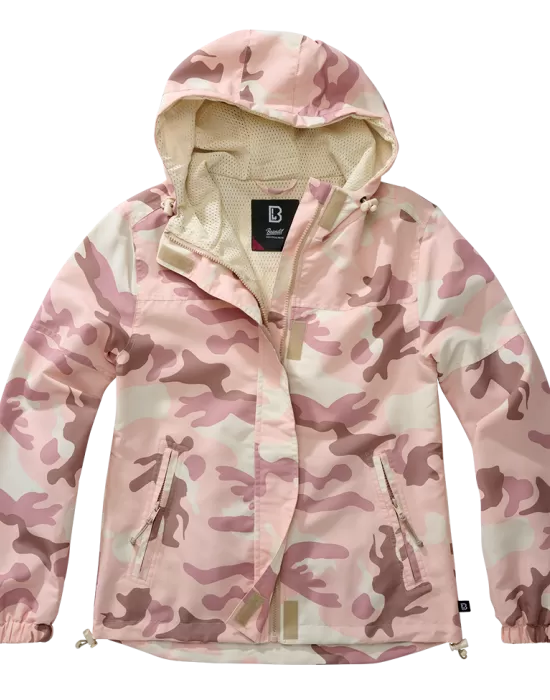 Дамско лятно яке в светъл камуфлаж Brandit Windbreaker candy camo, Якета - Hoodstyle.bg