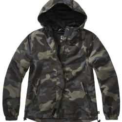Дамско лятно яке в тъмен камуфлаж Brandit Windbreaker darkcamo