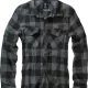 Мъжка карирана риза черен цвят Brandit Check Shirt black/grey, Блузи и Ризи - Hoodstyle.bg