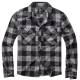Мъжка карирана риза в черен цвят Brandit Check Shirt black/charcoal, Блузи и Ризи - Hoodstyle.bg
