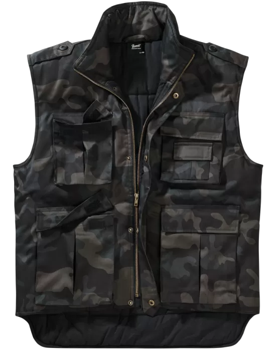 Ловна жилетка в тъмен камуфлаж Brandit Ranger Vest, Жилетки - Hoodstyle.bg