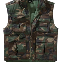 Ловна жилетка в зелен камуфлаж Brandit Ranger Vest woodland