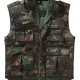 Ловна жилетка в зелен камуфлаж Brandit Ranger Vest woodland, Жилетки - Hoodstyle.bg