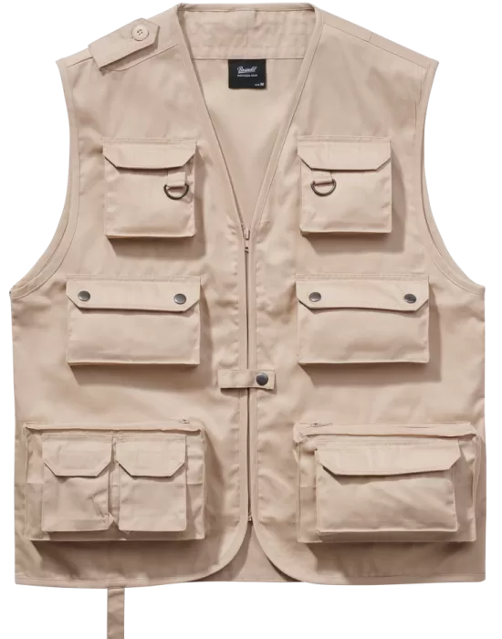 Ловен елек в бежов цвят Brandit Hunting Vest, Жилетки - Hoodstyle.bg