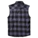 Мъжка риза без ръкави в сиво каре Brandit Sleeveless black/grey, Блузи и Ризи - Hoodstyle.bg
