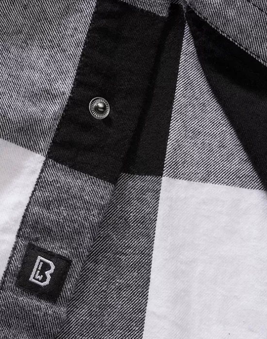 Мъжка риза без ръкави в бяло каре Brandit Sleeveless white/black, Блузи и Ризи - Hoodstyle.bg