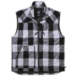 Мъжка жилетка Brandit Lumber Vest white/black