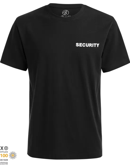 Мъжка тениска в черен цвят Brandit Security, Блузи и Ризи - Hoodstyle.bg
