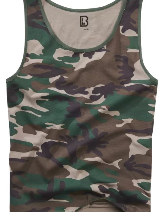 Мъжки потник в камуфлаж Brandit woodland, Потници - Hoodstyle.bg