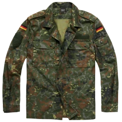 Мъжка риза с пагони камуфлаж Brandit flecktarn