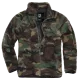 Мъжко яке от плюшен полар в камуфлаж Brandit woodland, Зимни якета - Hoodstyle.bg