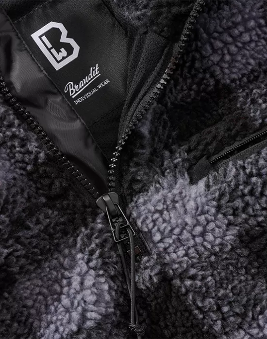 Мъжко яке от плюшен полар карирано Brandit Teddyfleece Troyer, Зимни якета - Hoodstyle.bg