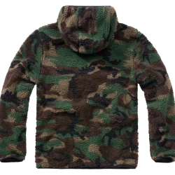 Мъжко пухкаво яке в зелен камуфлаж Brandit Worker Pullover