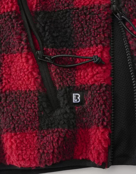 Мъжко карирано яке в червено Brandit Worker Pullover, Якета - Hoodstyle.bg