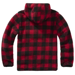 Мъжко карирано яке в червено Brandit Worker Pullover