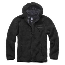 Мъжко пухкаво яке в черен цвят Brandit Teddyfleece Worker