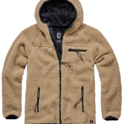Мъжко пухкаво яке в цвят камел Brandit Teddyfleece Worker 