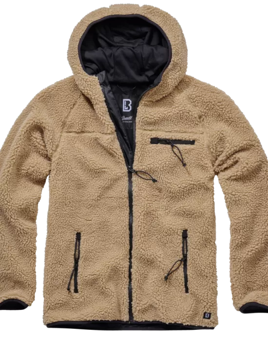 Мъжко пухкаво яке в цвят камел Brandit Teddyfleece Worker, Якета - Hoodstyle.bg
