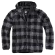 Мъжко карирано яке в сиво Brandit Teddyfleece Worker, Якета - Hoodstyle.bg