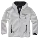 Мъжко пухкаво яке в бял цвят Brandit Teddyfleece Worker, Якета - Hoodstyle.bg