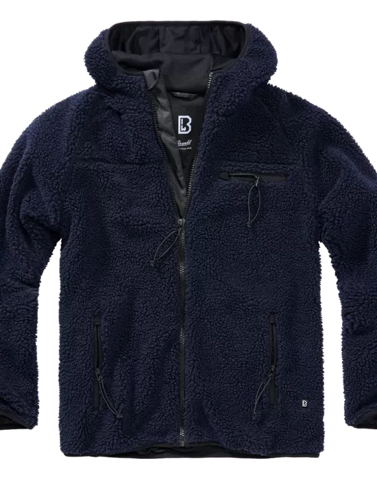 Мъжко пухкаво яке в тъмносин цвят Brandit Teddyfleece Worker, Якета - Hoodstyle.bg