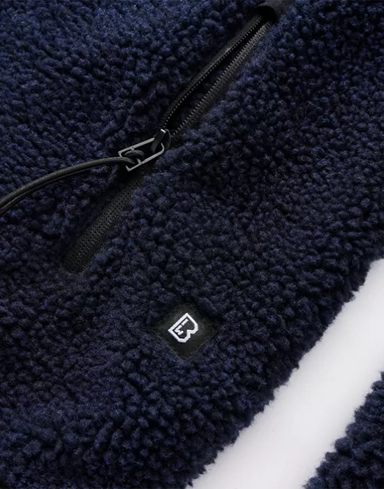 Мъжко пухкаво яке в тъмносин цвят Brandit Teddyfleece Worker, Якета - Hoodstyle.bg