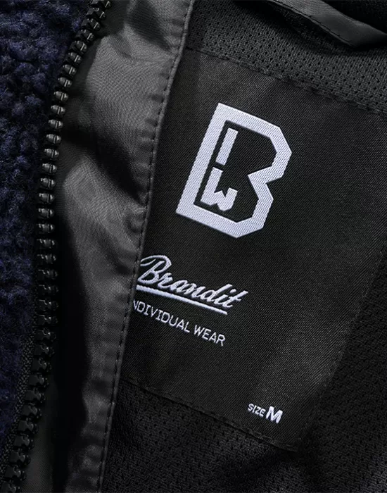 Мъжко пухкаво яке в тъмносин цвят Brandit Teddyfleece Worker, Якета - Hoodstyle.bg