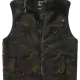 Мъжка жилетка от плюшен полар в тъмен камуфлаж Brandit Teddyfleece woodland, Жилетки - Hoodstyle.bg
