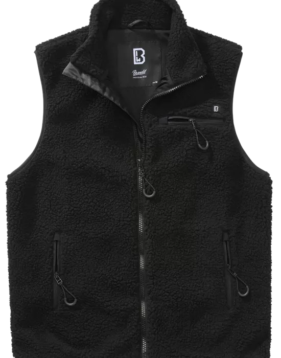 Мъжка жилетка от плюшен полар в черно Brandit Teddyfleece Vest, Жилетки - Hoodstyle.bg
