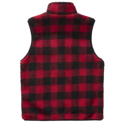 Мъжка жилетка от плюшен полар Brandit Teddyfleece Vest red/black