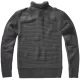 Плетен пуловер с висока яка в сив цвят Brandit Alpin Pullover, Блузи и Ризи - Hoodstyle.bg