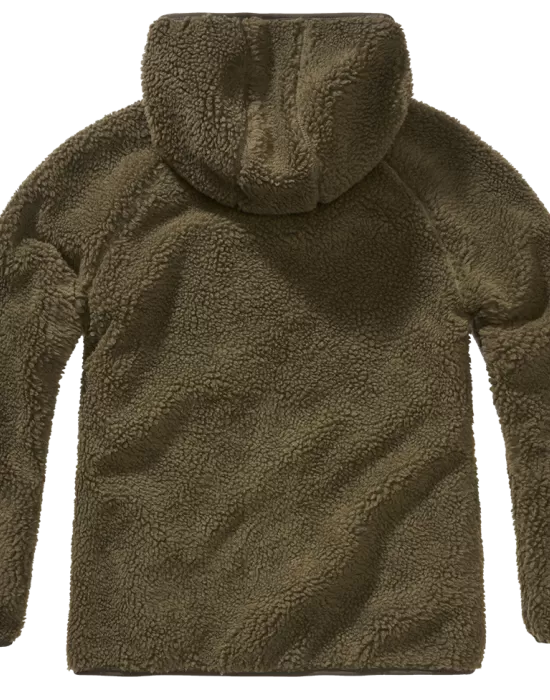 Дамско масленозелено пухкаво яке Brandit Teddyfleecejacket, Якета - Hoodstyle.bg