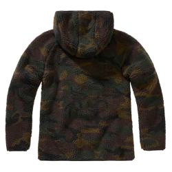 Дамско камуфлажно пухкаво яке Brandit Teddyfleecejacket woodland