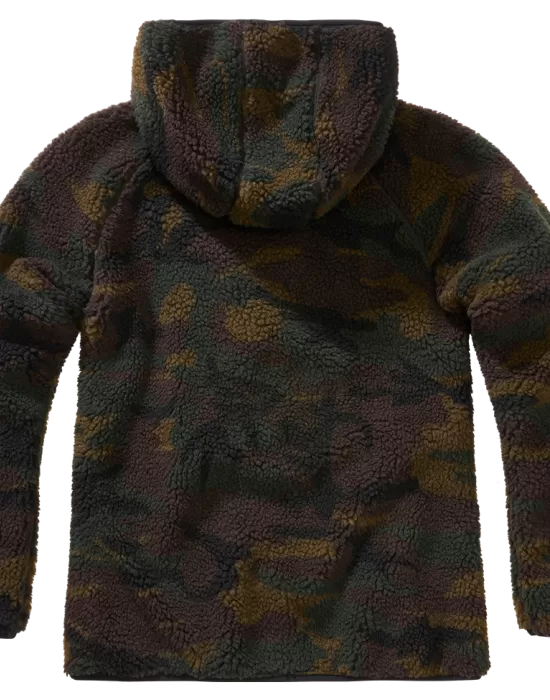 Дамско камуфлажно пухкаво яке Brandit Teddyfleecejacket woodland, Якета - Hoodstyle.bg