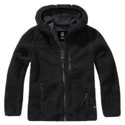 Дамско черно пухкаво яке Brandit Teddyfleecejacket