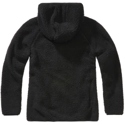 Дамско черно пухкаво яке Brandit Teddyfleecejacket