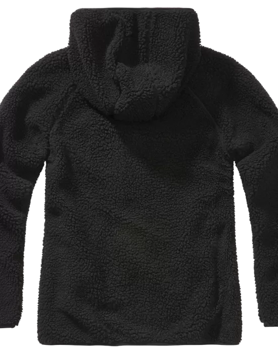 Дамско черно пухкаво яке Brandit Teddyfleecejacket, Якета - Hoodstyle.bg