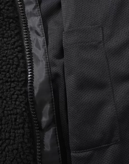 Дамско черно пухкаво яке Brandit Teddyfleecejacket, Якета - Hoodstyle.bg