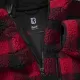 Дамско карирано пухкаво яке Brandit Teddyfleecejacket red/black, Якета - Hoodstyle.bg