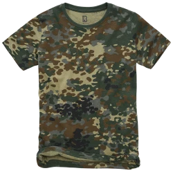 Детска тениска в камуфлажен десен Brandit flecktarn
