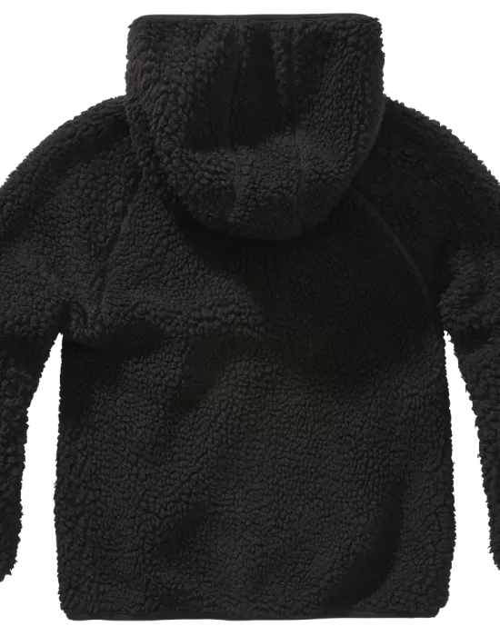 Детско пухкаво черно яке Brandit Teddyfleece jacket, Деца - Hoodstyle.bg