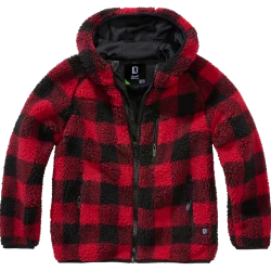 Детско пухкаво карирано яке Brandit Teddyfleece jacket