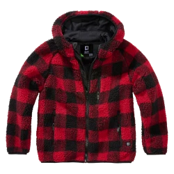 Детско пухкаво карирано яке Brandit Teddyfleece jacket