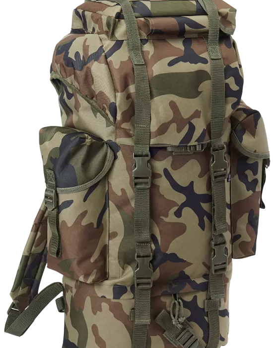 Туристическа раница в камуфлаж Brandit Combat woodland, Раници - Hoodstyle.bg