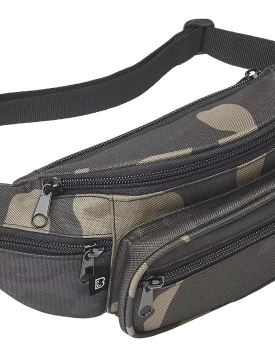 Чанта за рамо в тъмен камуфлаж Brandit Pocket Hip Bag, Чанти - Hoodstyle.bg