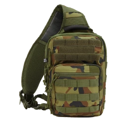 Функционална чанта в камуфлаж Brandit US Cooper Sling Pack Medium woodland