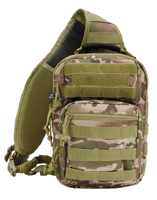 Функционална чанта в тактически камуфлаж Brandit US Cooper Sling Pack Medium, Чанти - Hoodstyle.bg
