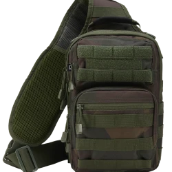 Функционална чанта в камуфлаж Brandit US Cooper Sling Pack Medium dark woodland