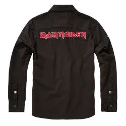 Мъжка риза в черен цвят Iron Maiden Luis NOTB